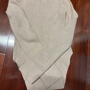 Body Suit Hi-Lo Ribbed Ladies Tan Size M NWOT